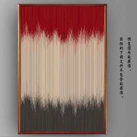 光影抽象几何线条玄关装饰画