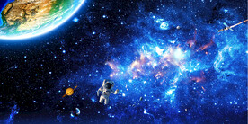 蓝色星空背景