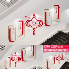 安全生产楼道文化墙