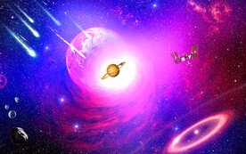 紫色星空