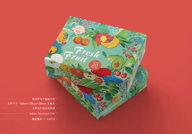 水果包装 平面图