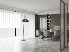 简约客厅场景3D空景