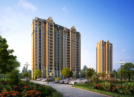 高层住宅群体效果图