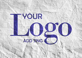 纸张褶皱logo样机