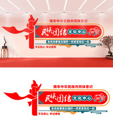 民族团结文化墙设计