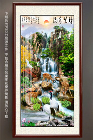 玄关山水装饰画