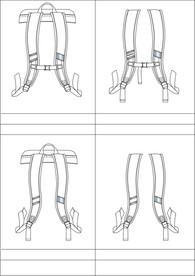调节肩带cdr矢量图