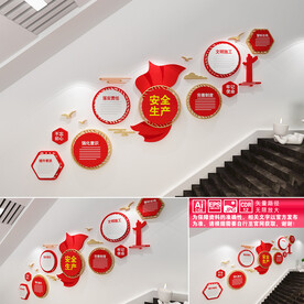 安全生产楼道文化墙