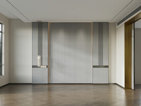 现代卧室背景墙