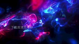 流体粒子发光粒子循环抽象视频