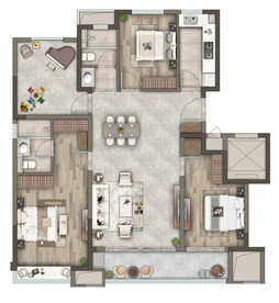 户型图 家配图 洋房图图片