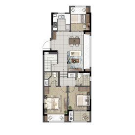 户型图 家配图 洋房图图片