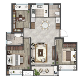 户型图 家配图 洋房图图片