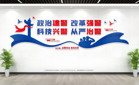 政治建警文化墙