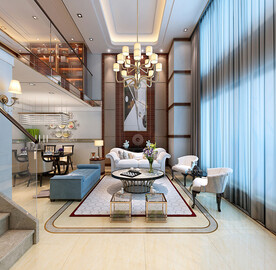 现代轻奢客厅参考图素材