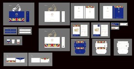 地产洋房蓝色提案豪宅繁华