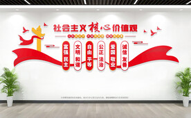 社会主义核心价值观文化墙