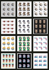 卡通小狗卡通火烈鸟