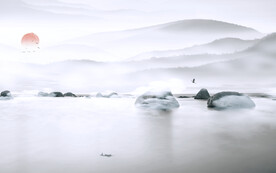 轻奢装饰画 新中式山水画