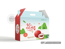 荔枝包装 平面图