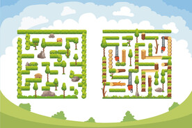 矢量生态迷宫游戏