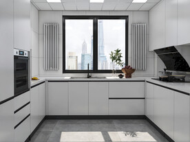 全屋定制现代厨柜效果图图片