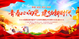 建团100周年活动展板