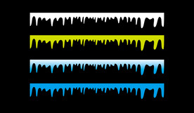 冰溜溜屋檐矢量雕刻模型