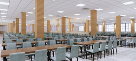 学校食堂设计案例效果图