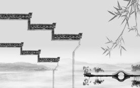 轻奢装饰画新中式山水情江南风光