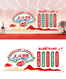 民族团结文化墙设计
