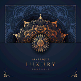 ai矢量古典金色曼陀罗高端商务