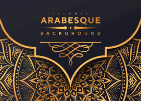 ai矢量古典金色曼陀罗高端商务