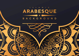 ai矢量古典金色曼陀罗高端商务