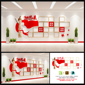 党员风采文化墙