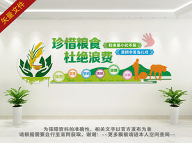 校园食堂文化墙