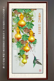 葫芦玄关晶瓷画