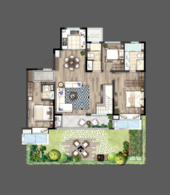 户型图 家配图 洋房图图片