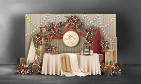 香槟色婚礼签到区