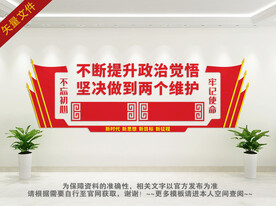 两个维护文化墙