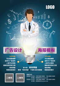 广告设计海报模板（文字可编辑）