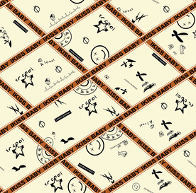 大牌 方巾 数码印花