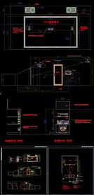 阁楼斜顶异形影音室CAD图纸