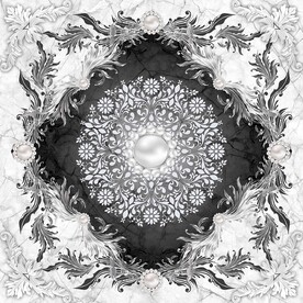 奢华砖石拼花大理石天顶