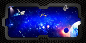 飞船舷窗星球宇宙酒吧KTV背景