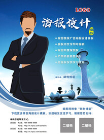 商务海报设计模板（文字可编辑）