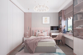 女儿房设计效果图模型