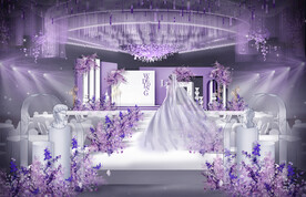婚礼设计紫色婚礼