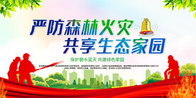 森林防火展板