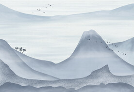 轻奢装饰画 新中式山水画